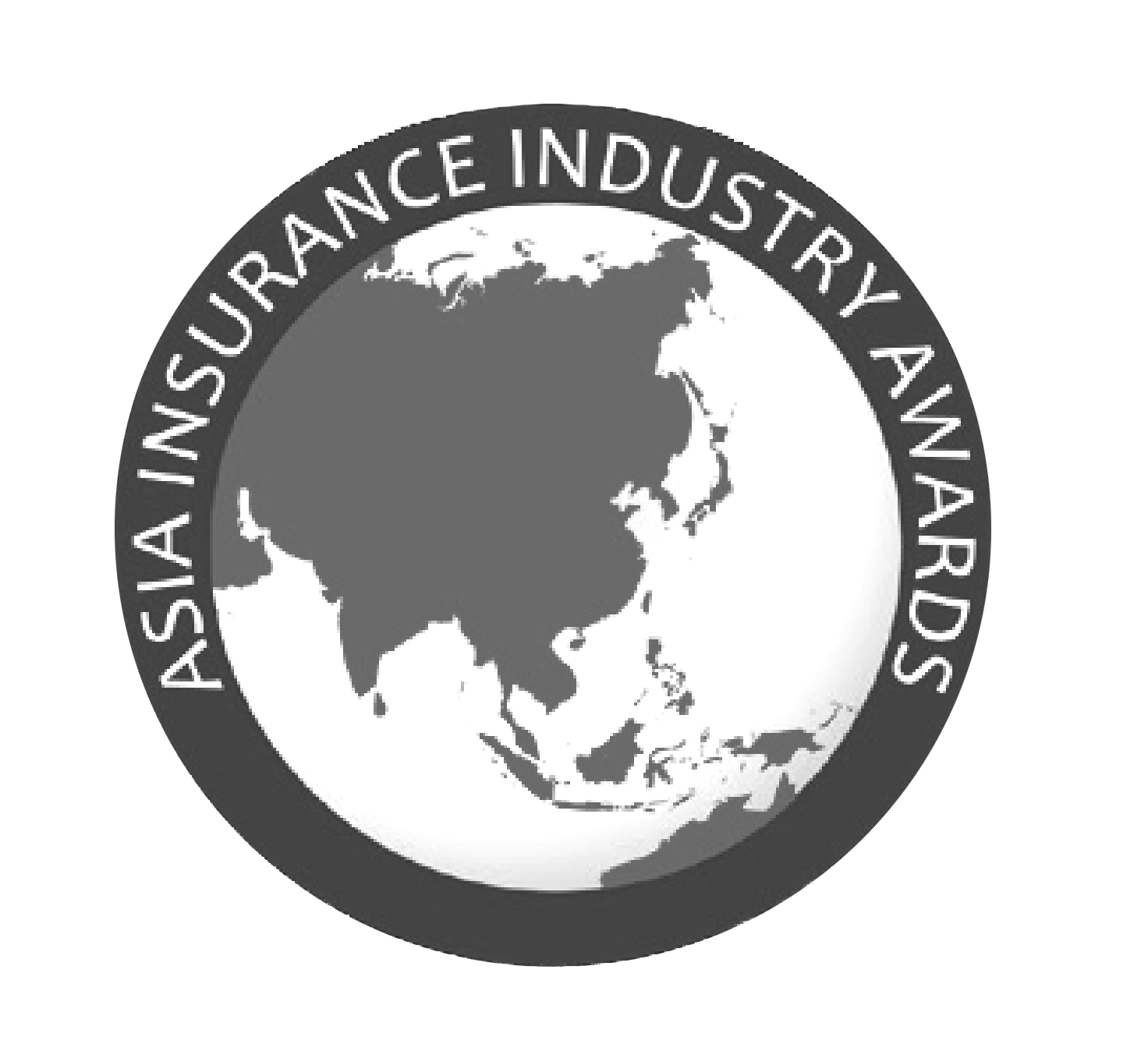 black and white version of the Asia Insurance Industry Awards badge